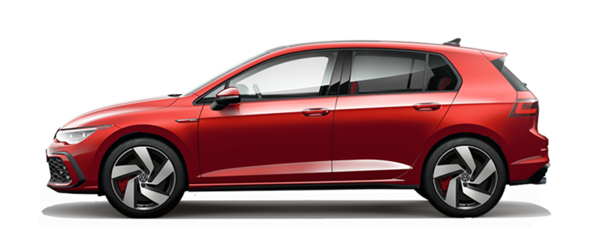 The Golf GTI  side-view